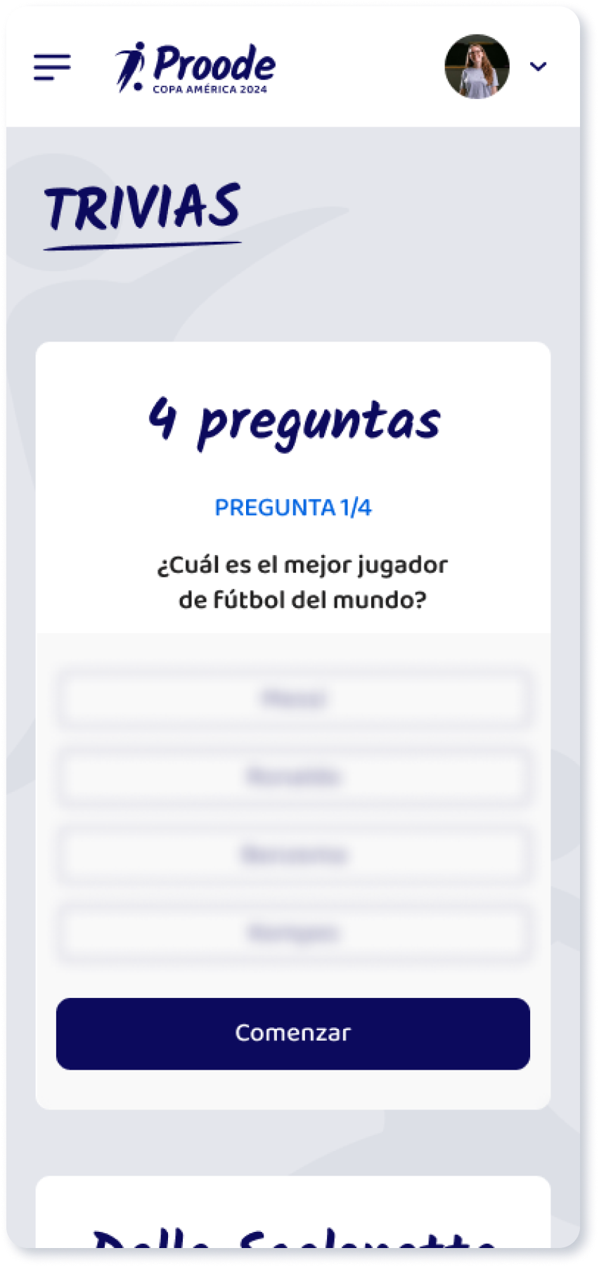 Elevá la competencia con desafiantes trivias que otorgan puntos extra a los participantes.